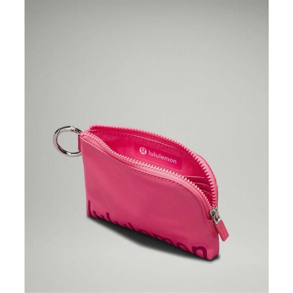 ✨Lululemon Clippable Card Pouch Sakura Pink / Washed Mauve✨ - Picture 4 of 9